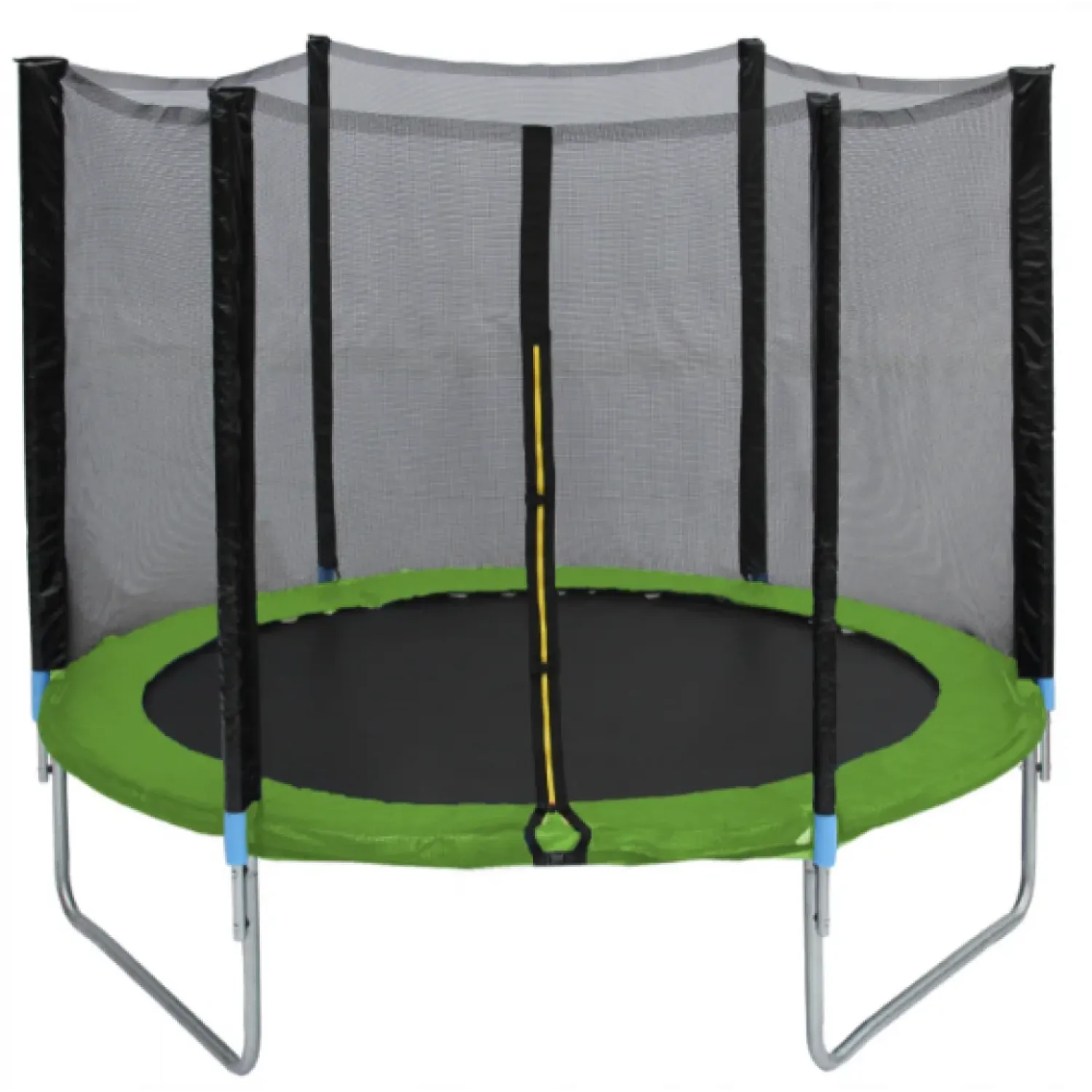 Τραμπολίνο TRAMPOLINE με δίχτυ προστασίας Διάμετρο 180cm και ύψος 180cm για μέγιστο βάρος έως 80 κιλά Πράσινο