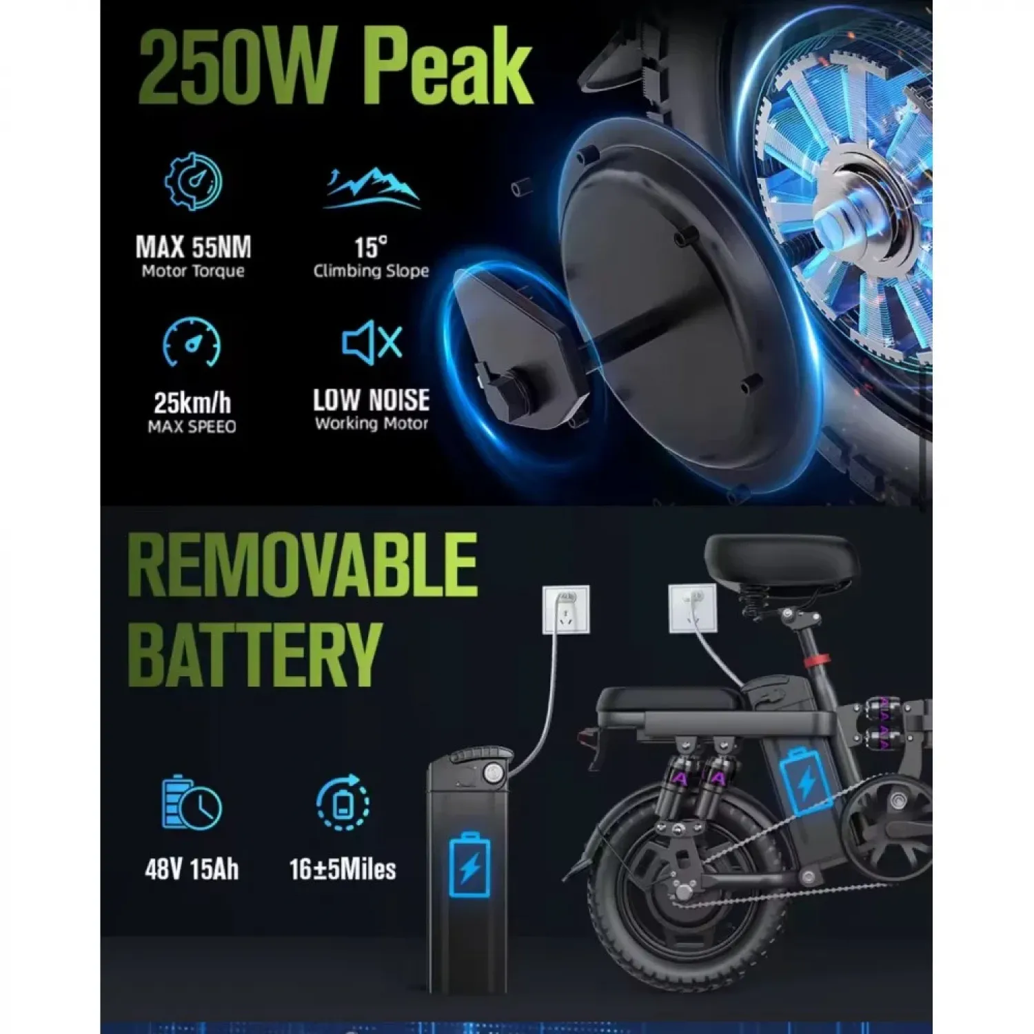 Ηλεκτρικό Ποδήλατο Βουνού Eleglide Mopride 1 Plus (με εφαρμογή) APP)
