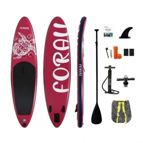 Φουσκωτή Σανίδα Sup Forall Burgundy 10.2'' με κουπί αξεσουάρ και σακίδιο μεταφοράς με μήκος 3.20m